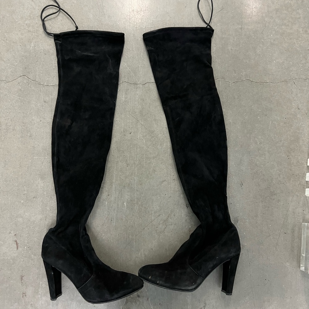 Stuart Weitzman Black Over-the-Knee Boots